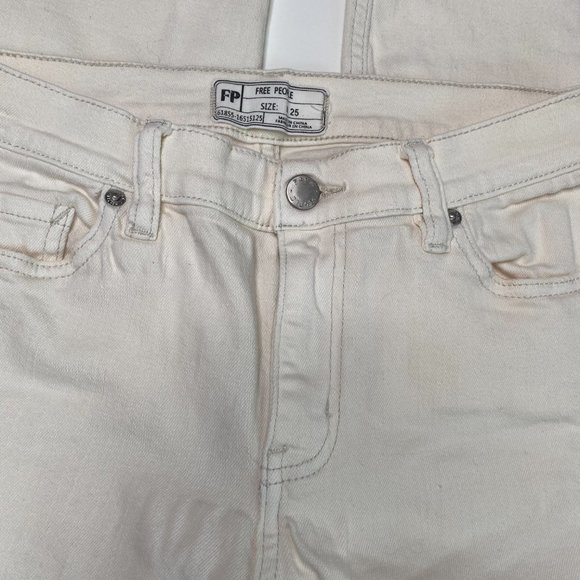 Free People Great Height Frayed Skinny Jeans 25 - Picture 2 of 11